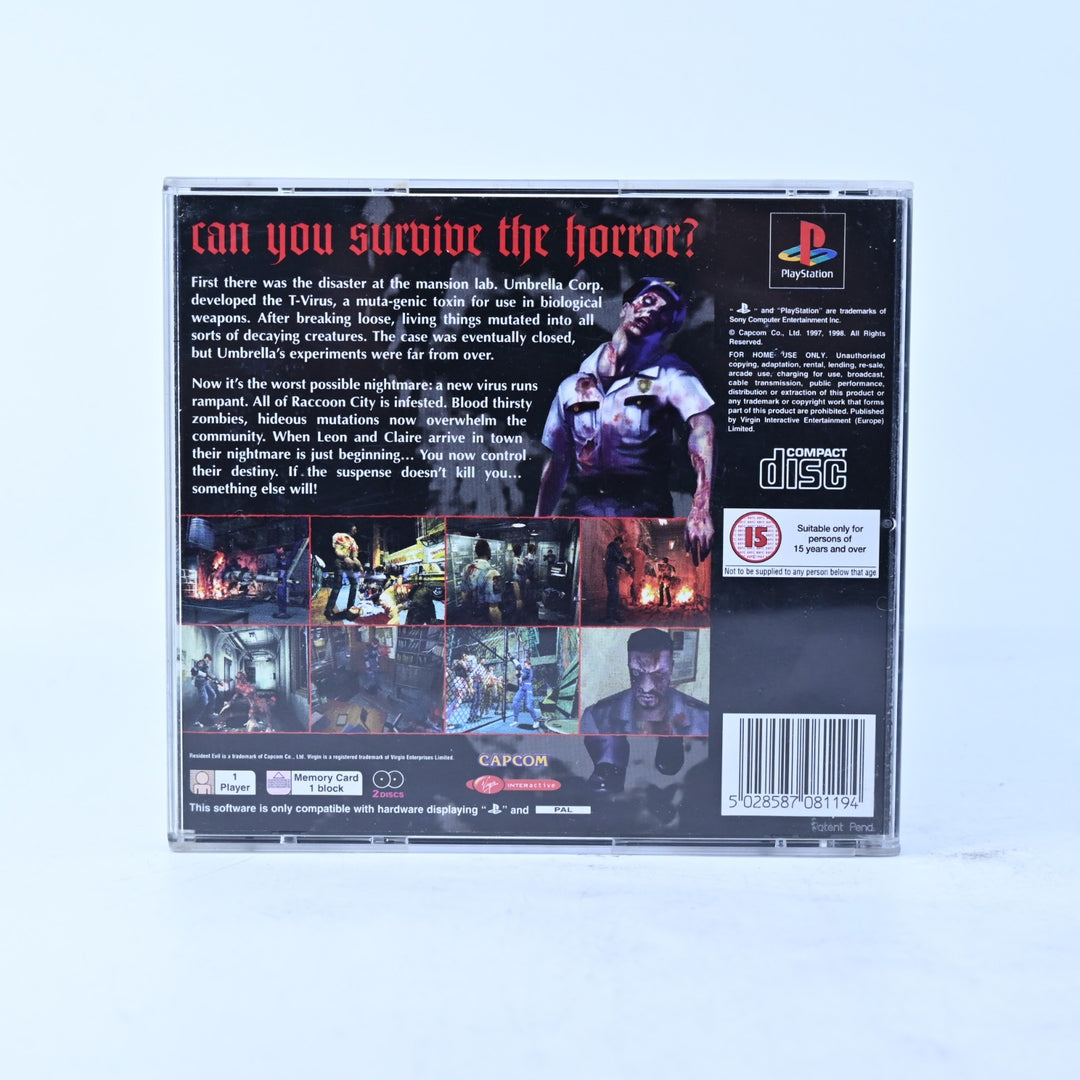 Resident Evil 2 - Sony Playstation 1 / PS1 Game + Manual - PAL - MINT DISC!
