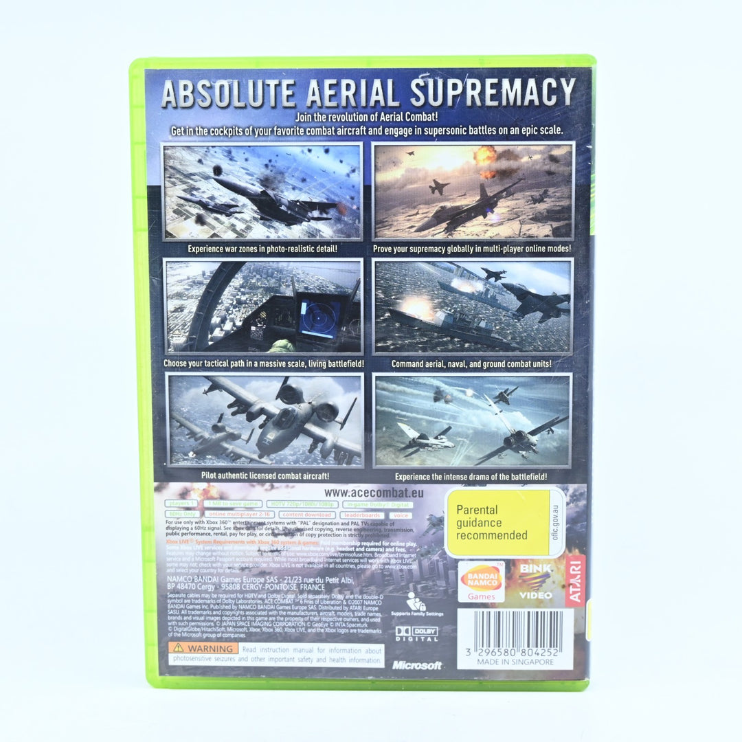 Ace Combat 6: Fires of Liberation - Xbox 360 Game + Manual - PAL - MINT DISC!