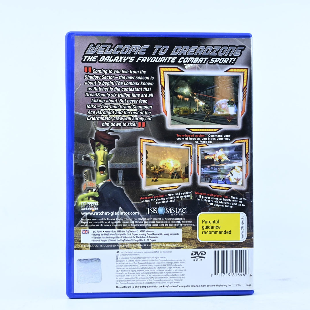 Ratchet Gladiator - Sony Playstation 2 / PS2 Game + Manual - PAL - MINT DISC!