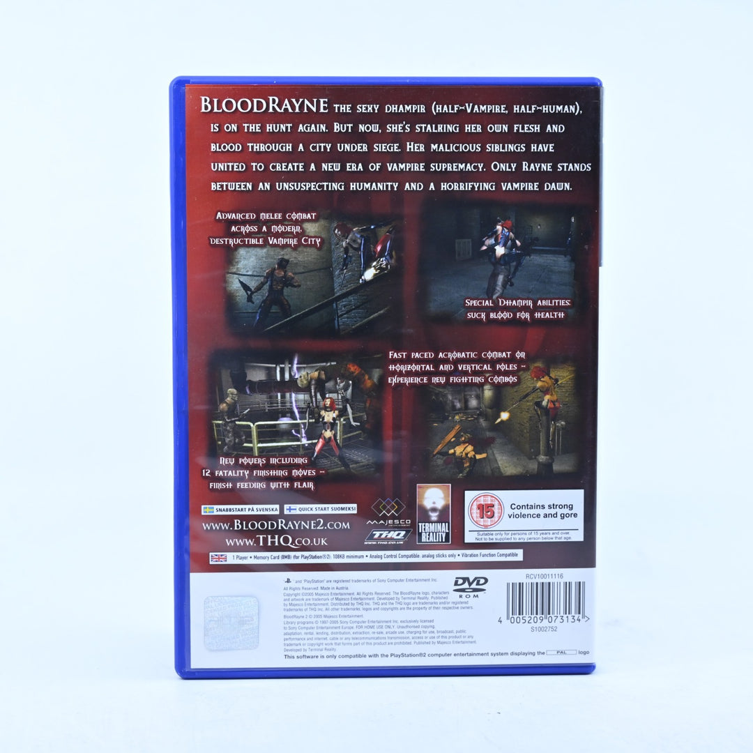 BloodRayne 2 - Sony Playstation 2 / PS2 Game + Manual - PAL