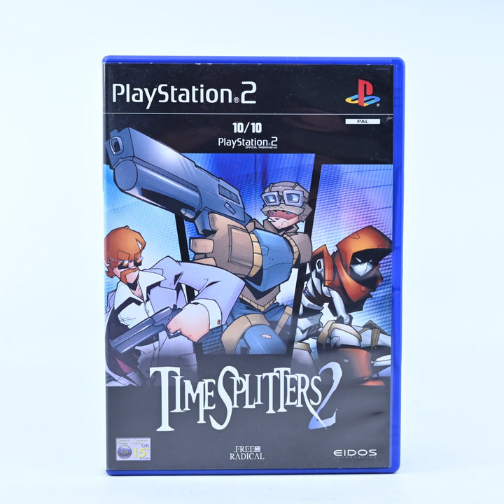 TimeSplitters 2 - Sony Playstation 2 / PS2 Game + Manual - PAL - MINT DISC!