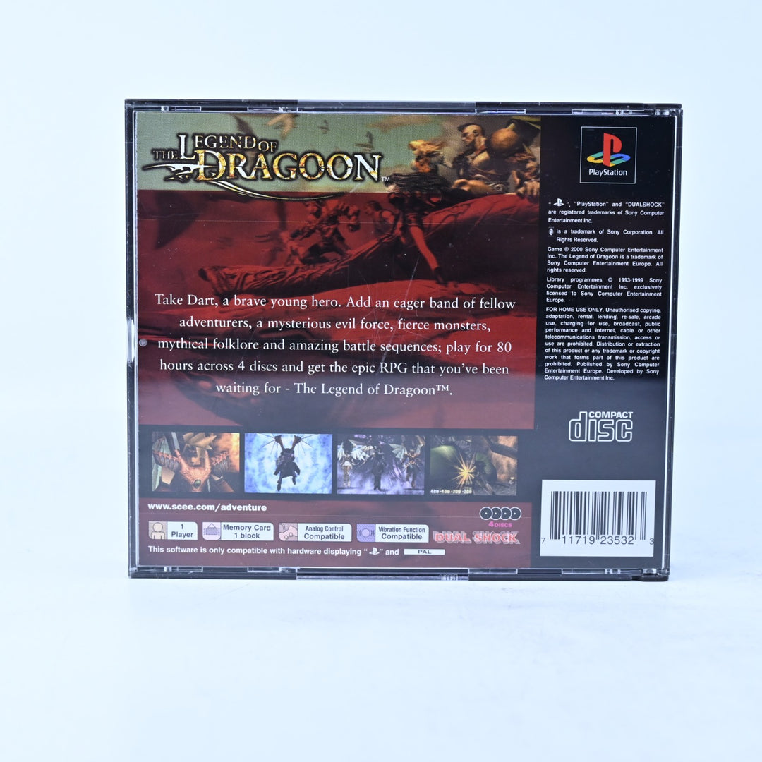 The Legend of Dragoon - Sony Playstation 1 / PS1 Game + Manual - PAL