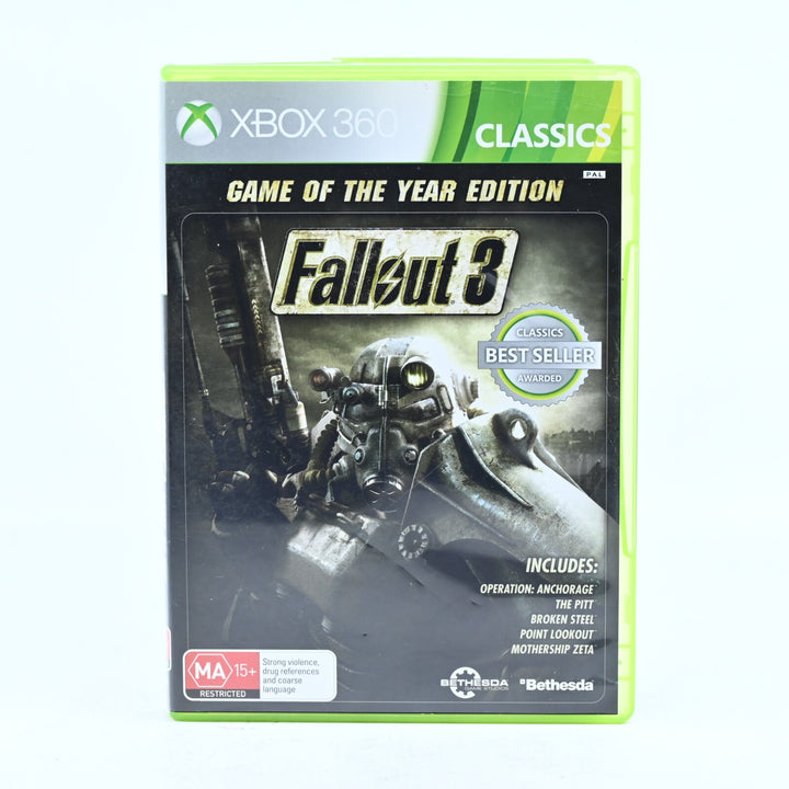 Fallout 3 GOTY Edition - Xbox 360 Game + Manual - PAL - MINT DISC!