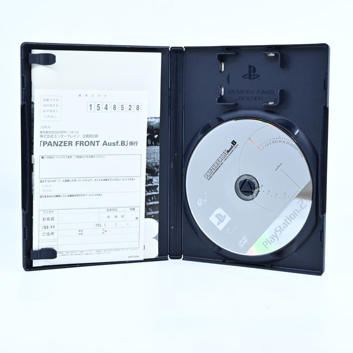 Panzer Front Ausf.B - Sony Playstation 2 / PS2 Game + Manual - NTSC-J - MINT!