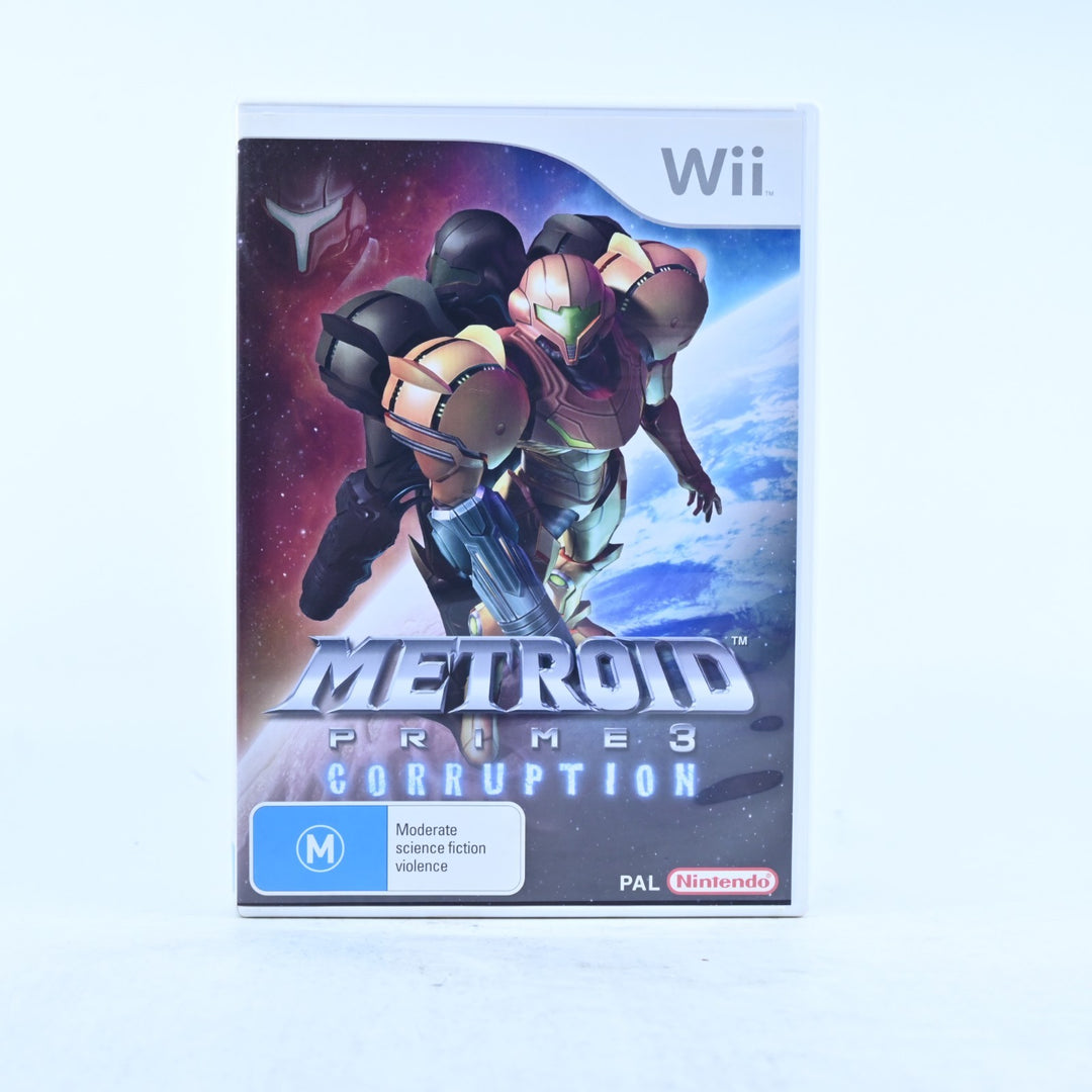 Metroid Prime 3: Corruption - Nintendo Wii Game - PAL - MINT DISC!