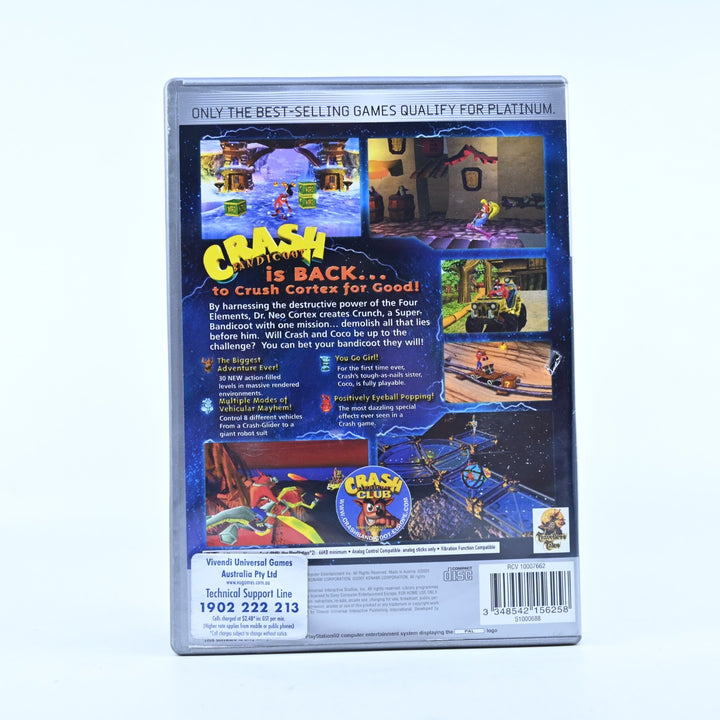 Crash Bandicoot: The Wrath of Cortex - PS2 Game + Manual - PAL