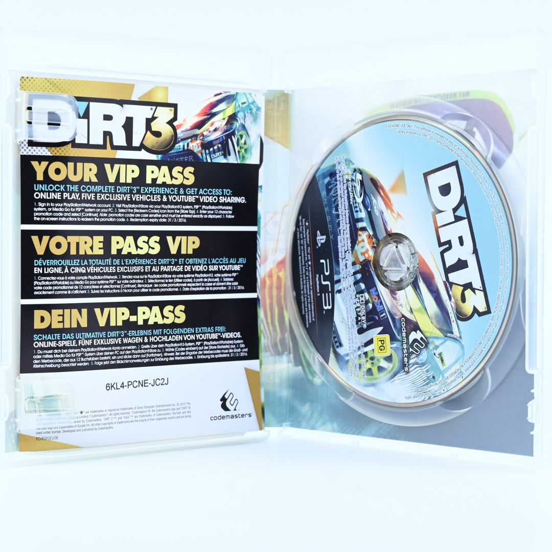 Dirt 3 - Sony Playstation 3 / PS3 Game + Manual - FREE POST!