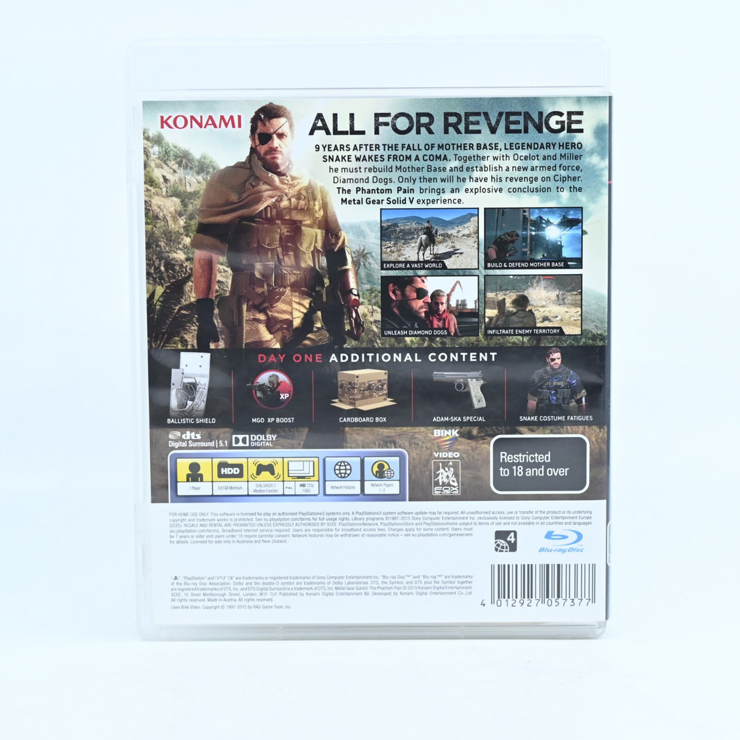 Metal Gear Solid V: The Phantom Pain - Day One Edition - PS3 Game - FREE POST!