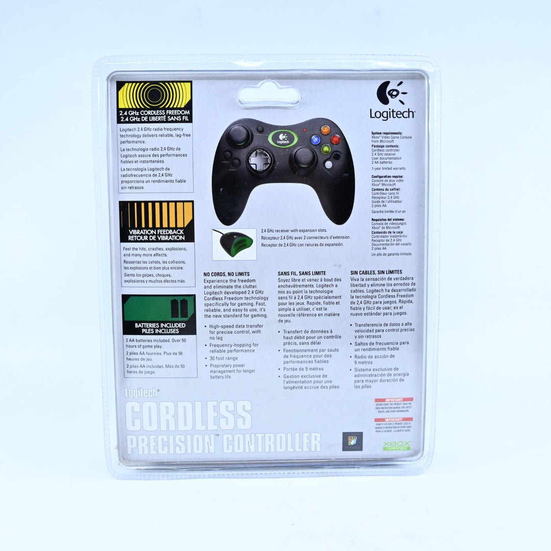 SEALED! Logitech Cordless Precision Controller - Original Xbox Accessory - PAL