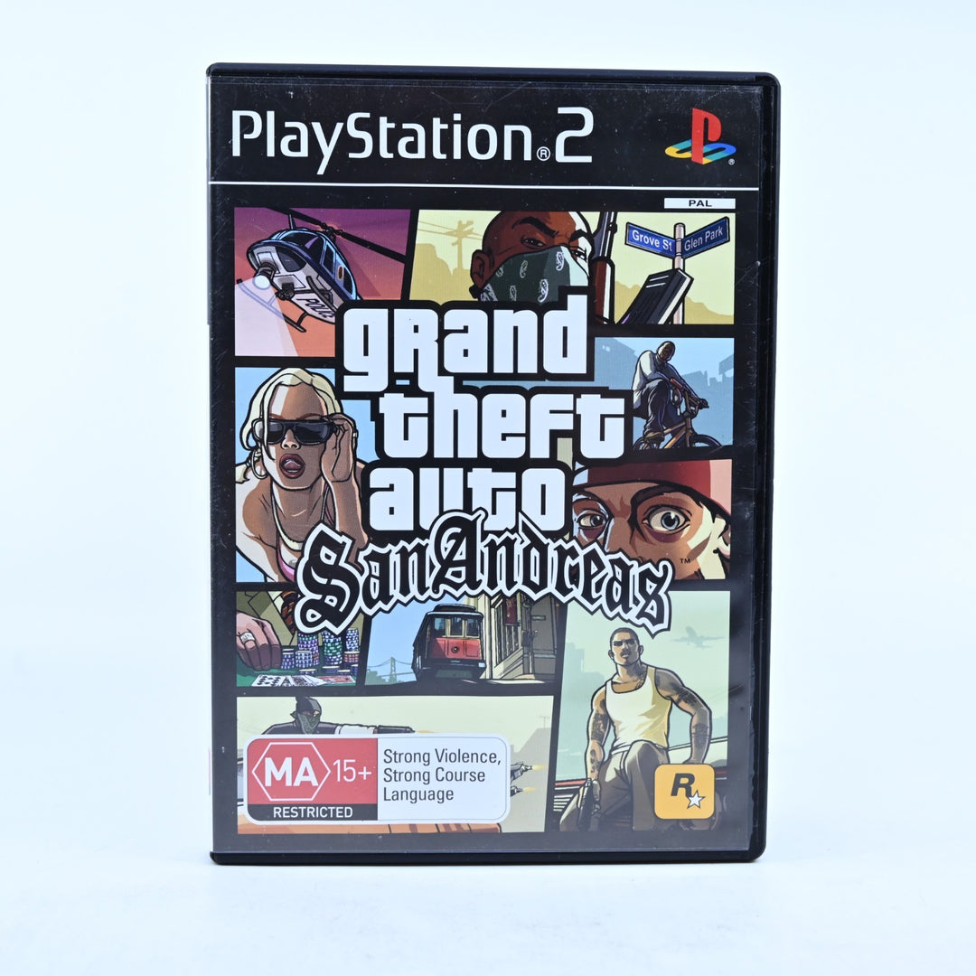 Grand Theft Auto: San Andreas - Sony Playstation 2 / PS2 Game + Manual - PAL