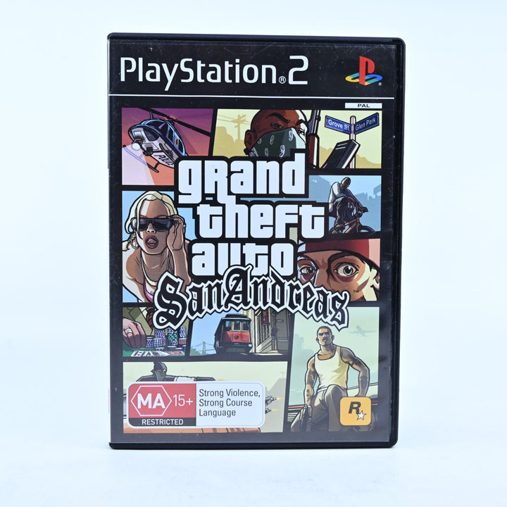 Grand Theft Auto: San Andreas - Sony Playstation 2 / PS2 Game + Manual - PAL