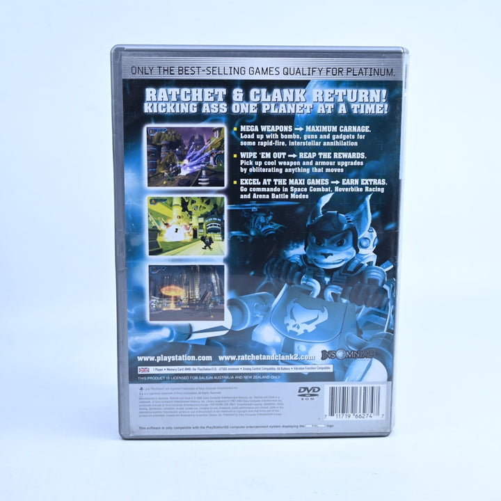 Ratchet & Clank 2: Locked & Loaded - PS2 Game + Manual - PAL - NEAR MINT DISC!