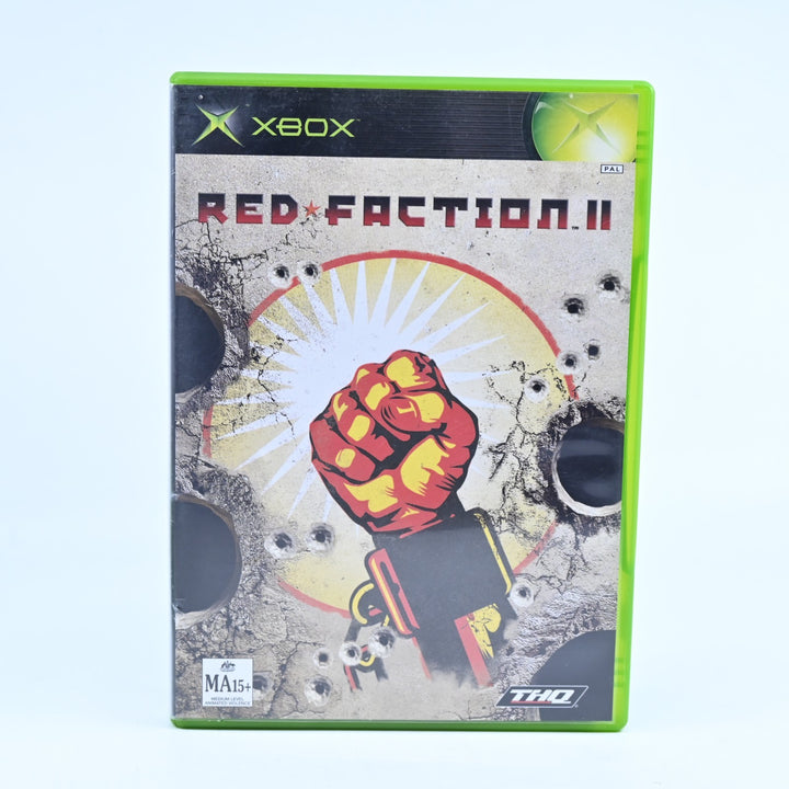 Red Faction II - Original Xbox Game + Manual - PAL - MINT DISC!
