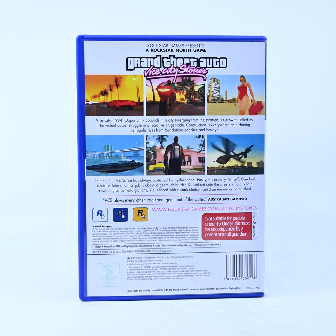 Grand Theft Auto: Vice City Stories - PS2 Game + Manual + Map - MINT DISC!