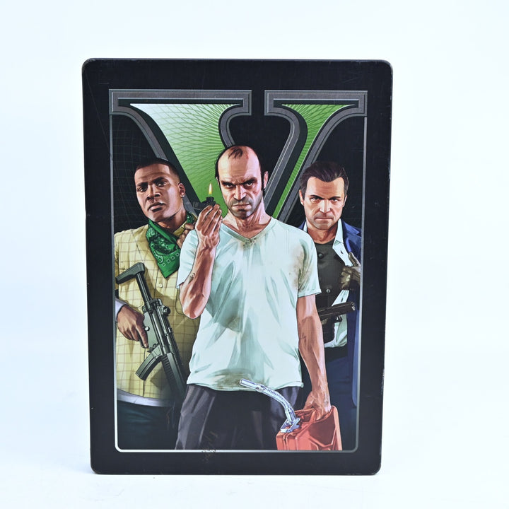 Grand Theft Auto V 5 Steelbook - Xbox 360 Game + Manual - PAL - MINT DISC!
