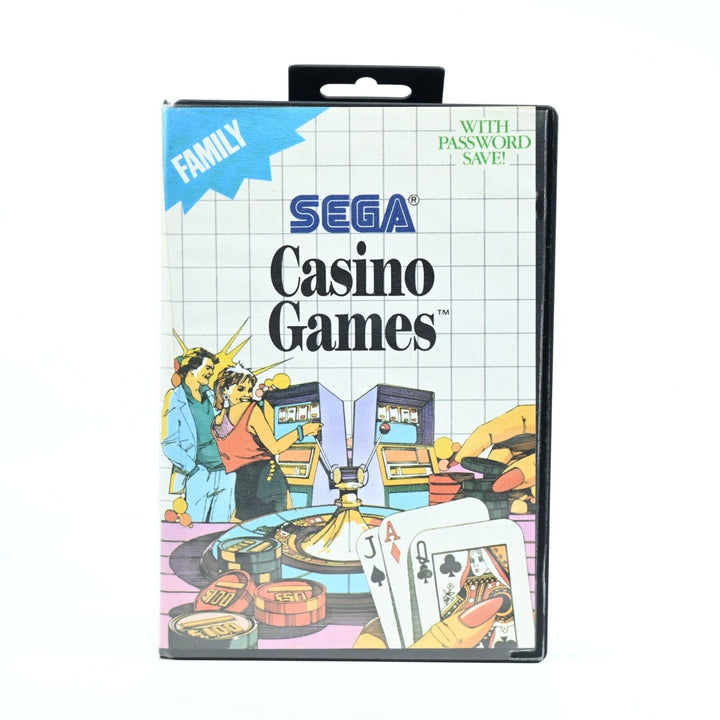 Casino Games - Sega Master System Game + Manual - PAL - FREE POST!