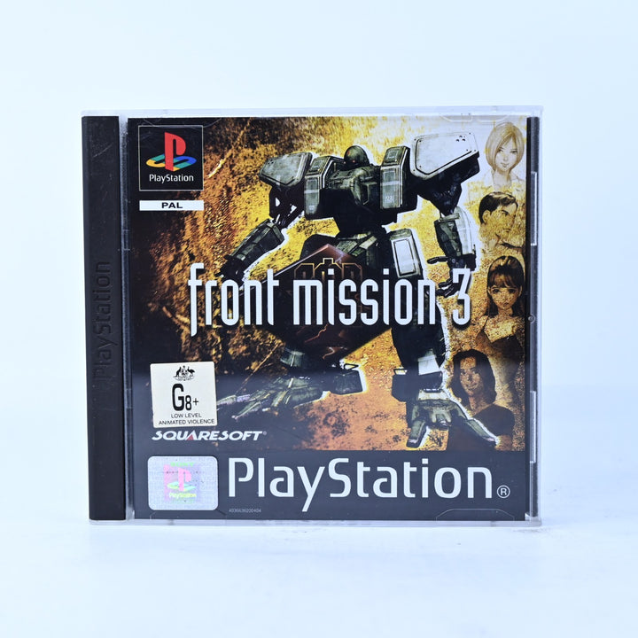 Front Mission 3 - Sony Playstation 1 / PS1 Game + Manual - PAL - MINT DISC!