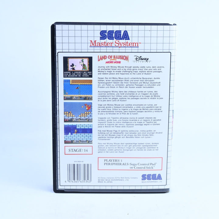 Land of Illusion Starring Mickey Mouse - Sega Master System Game + Manual - PAL