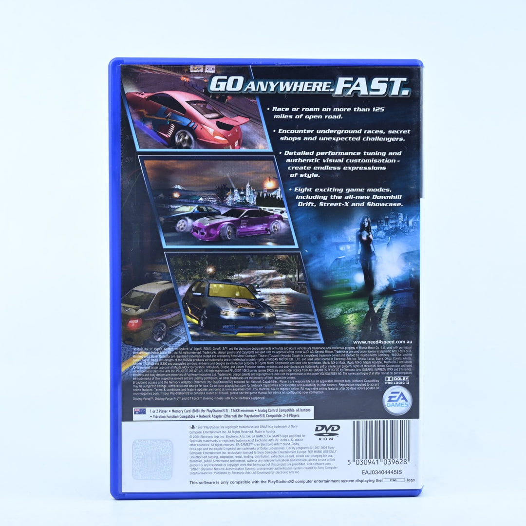 Need for Speed: Underground 2 - Sony Playstation 2 / PS2 Game + Manual - PAL