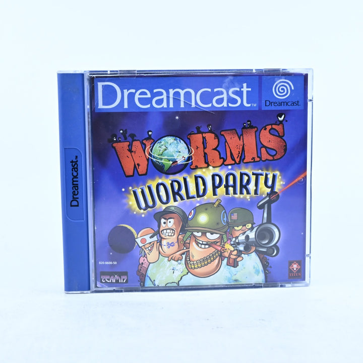 Worms World Party - Sega Dreamcast Game + Manual - PAL - MINT DISC!