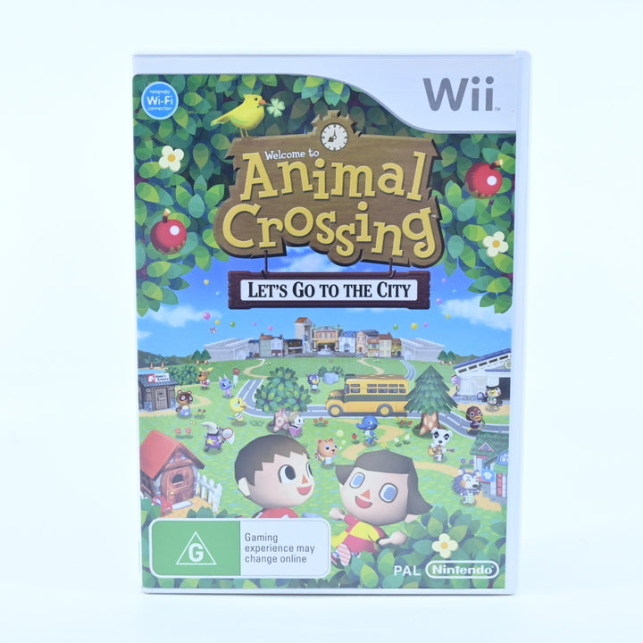 Animal Crossing: Let's Go to the City - Nintendo Wii Game + Manual - PAL