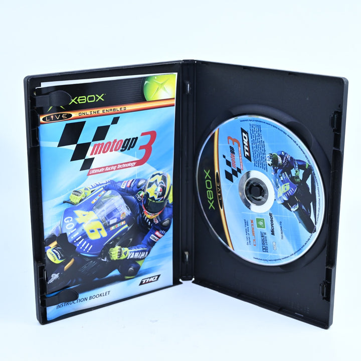 Moto GP 3 - Original Xbox Game + Manual - PAL - MINT DISC!
