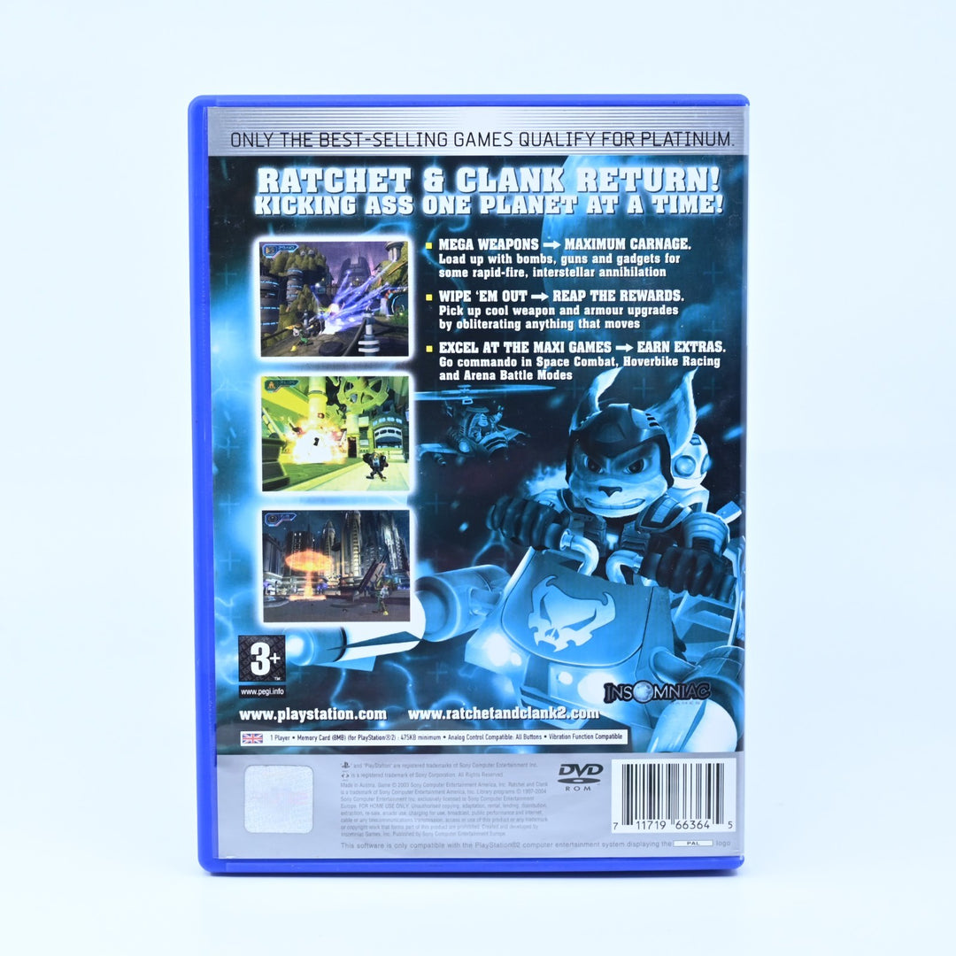 Ratchet & Clank 2: Locked and Loaded - Sony Playstation 2 / PS2 Game - No Manual