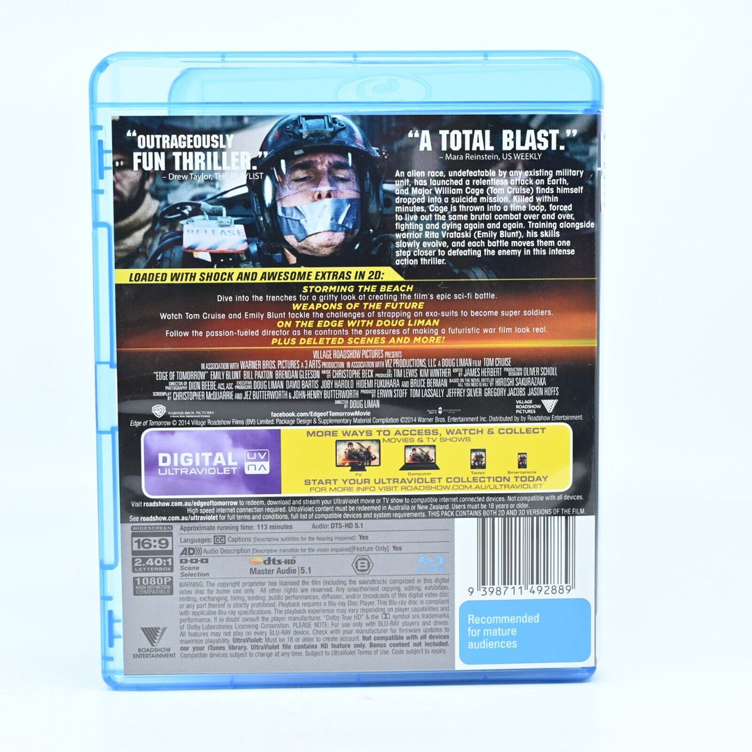 Edge of Tomorrow - AUS PAL - Blu-ray - MINT DISCS!