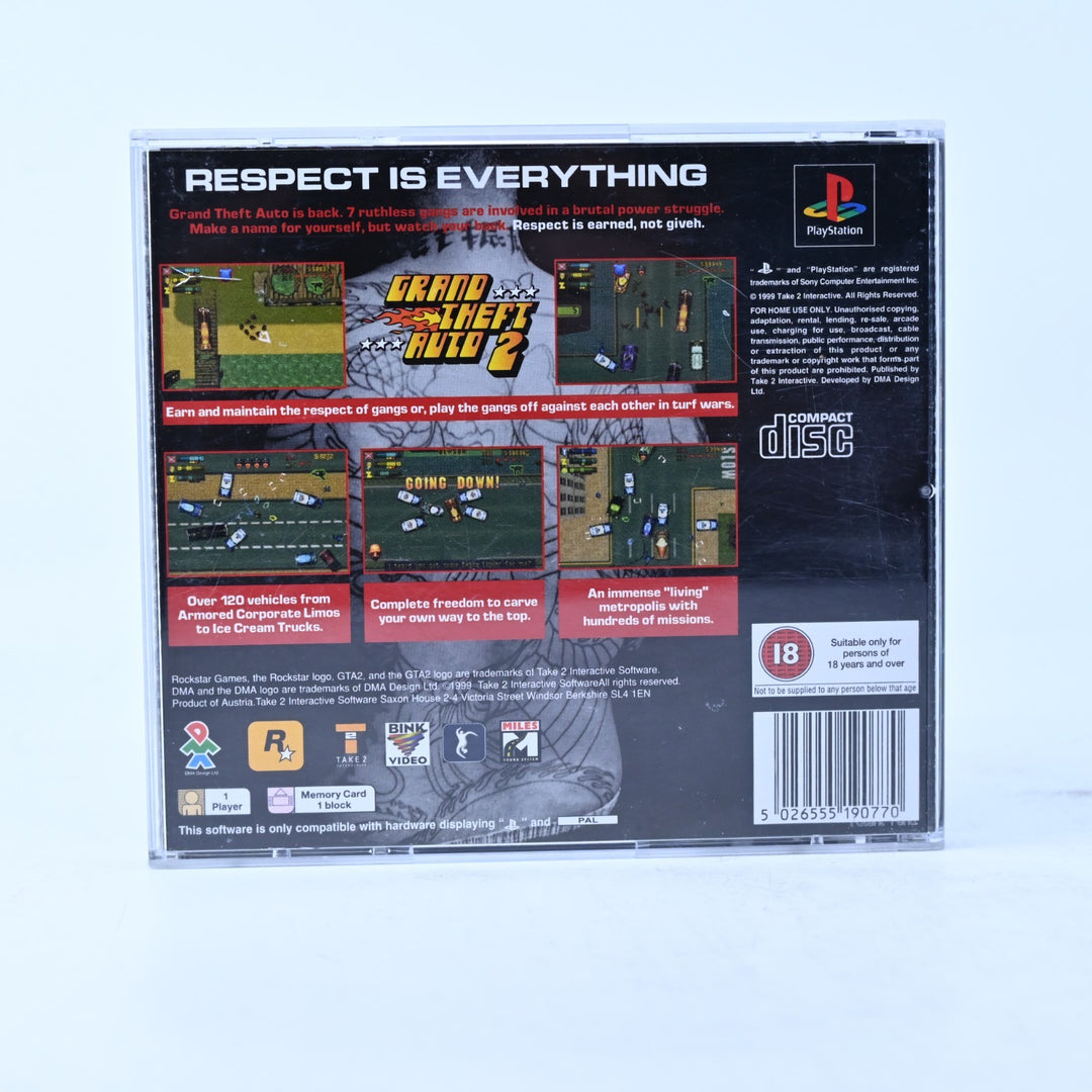 Grand Theft Auto 2 - Sony Playstation 1 / PS1 Game + Manual + Map - PAL