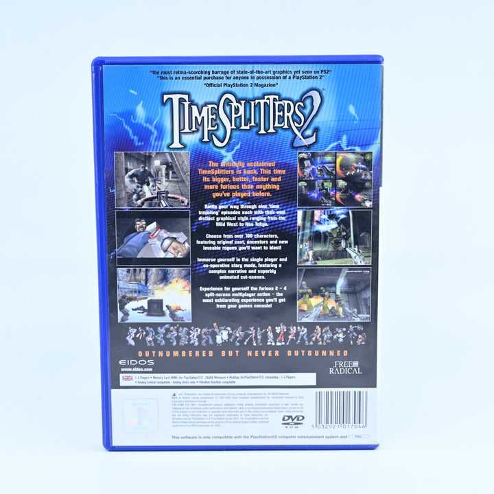 TimeSplitters 2 - Sony Playstation 2 / PS2 Game + Manual - PAL - MINT DISC!