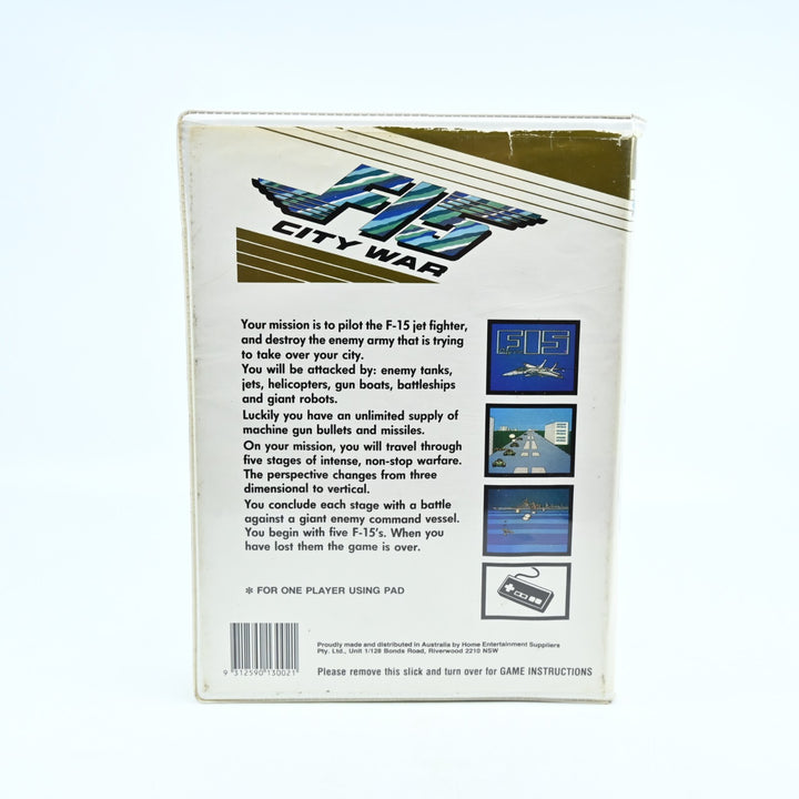 F15 City War - Flat Cartridge - H.E.S / NES Game - PAL