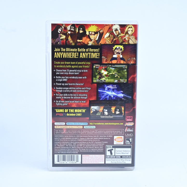 Naruto: Ultimate Ninja Heroes - Sony PSP Game + Manual - Region Free