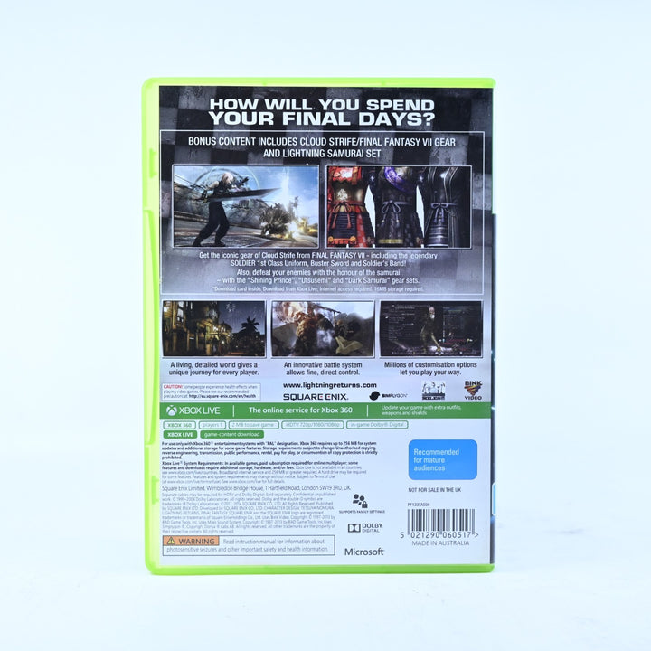 Final Fantasy XIII: Lightning Returns - Xbox 360 Game - No Manual - PAL
