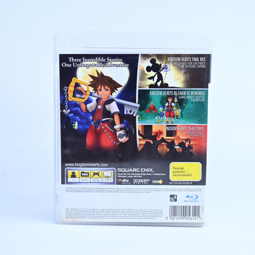 Kingdom Hearts HD 1.5 ReMix - Sony Playstation 3 / PS3 Game + Manual