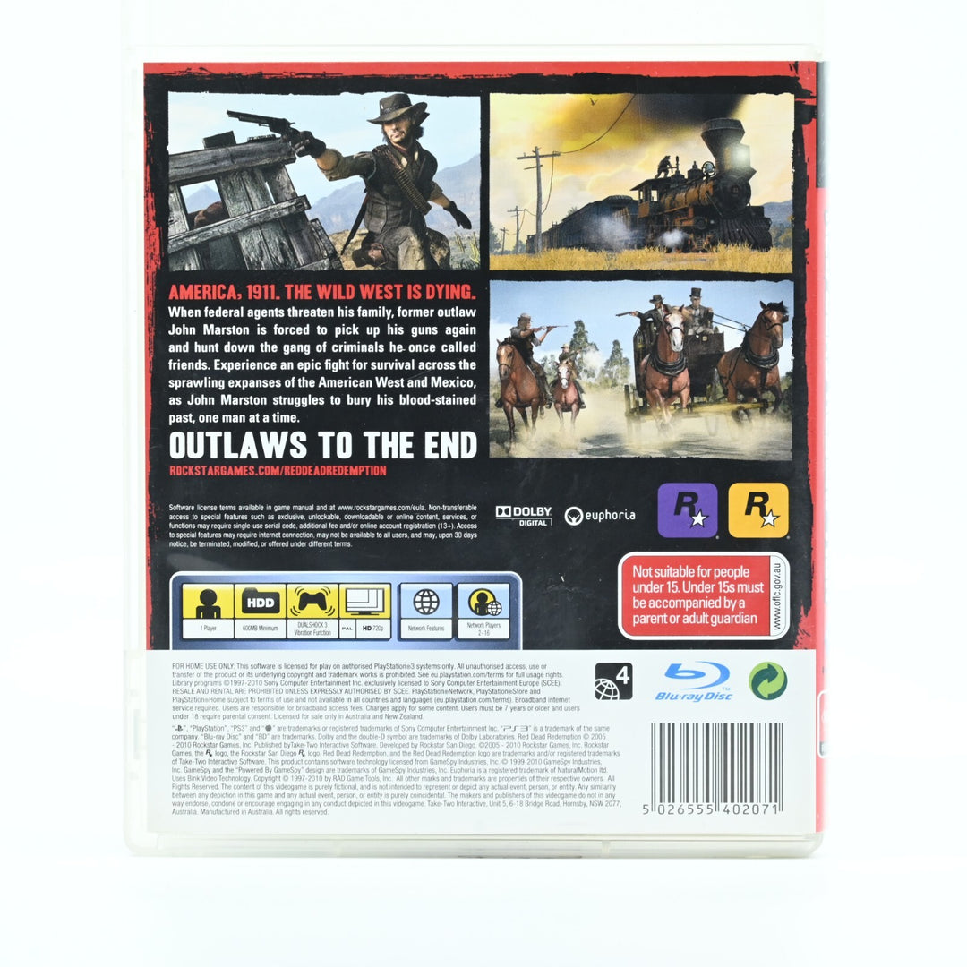 Red Dead Redemption - Sony Playstation 3 / PS3 Game - No Manual - FREE POST!