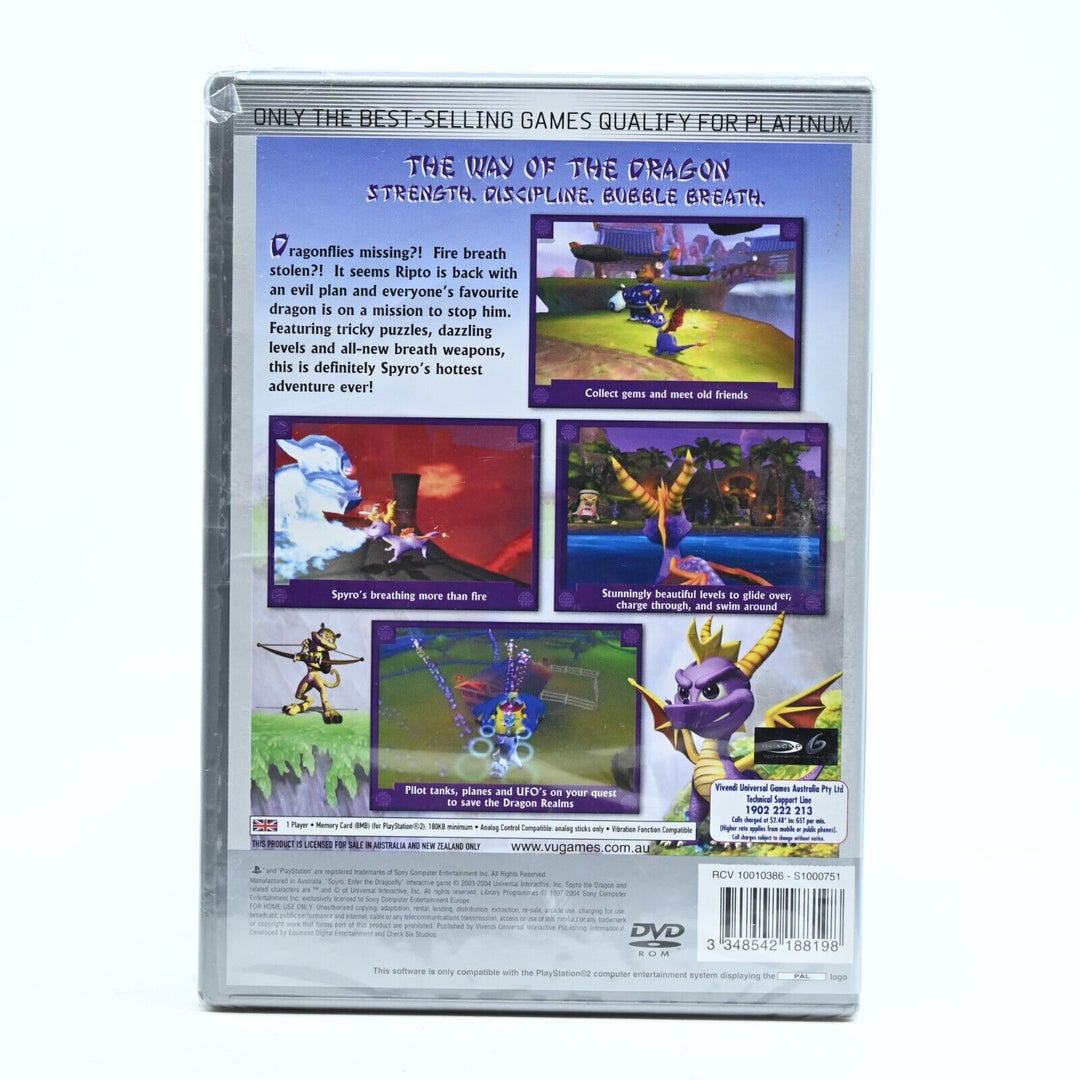 SEALED! - Spyro: Enter the Dragonfly - Sony Playstation 2 / PS2 Game- FREE POST!