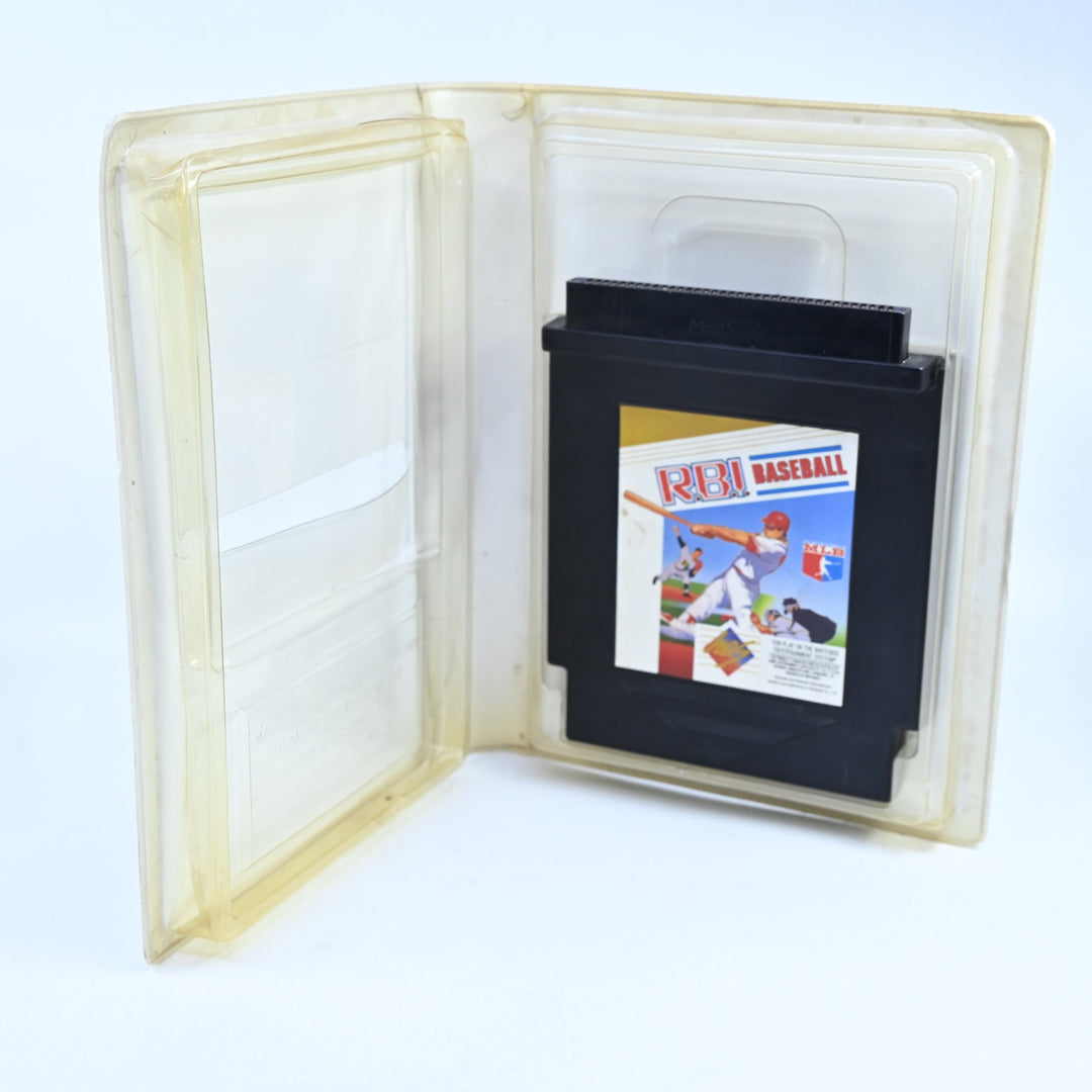 R.B.I. Baseball - Piggyback Cartridge - H.E.S Boxed Game / NES Boxed Game - PAL