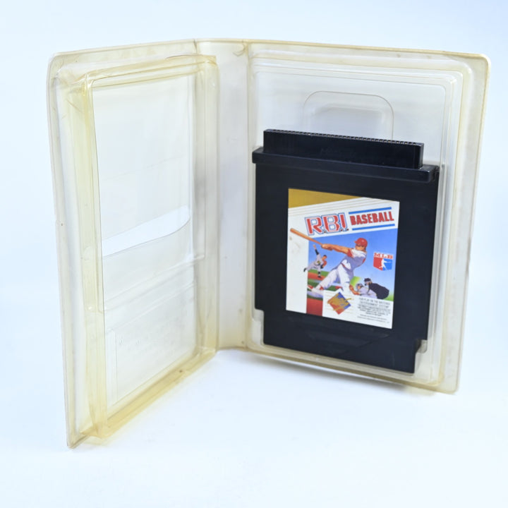 R.B.I. Baseball - Piggyback Cartridge - H.E.S Boxed Game / NES Boxed Game - PAL