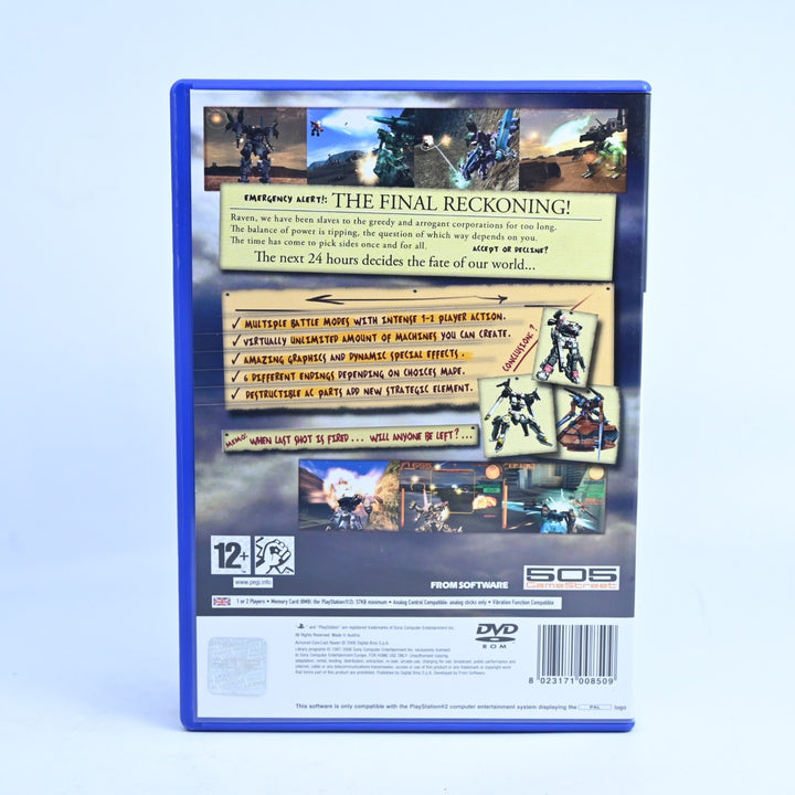 Armored Core: Last Raven - PS2 Game + Manual - PAL - MINT DISC!