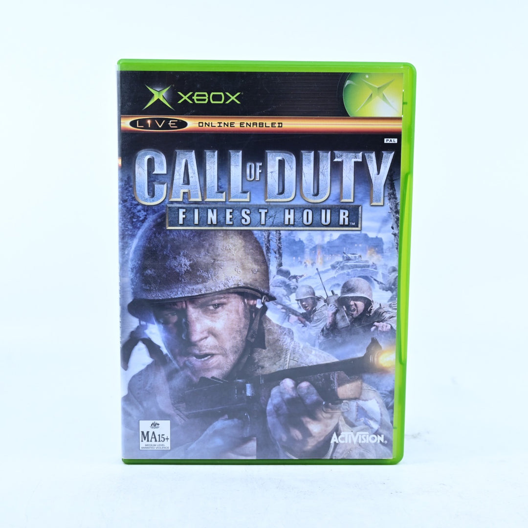 Call of Duty: Finest Hour - Original Xbox Game + Manual - PAL - MINT DISC!