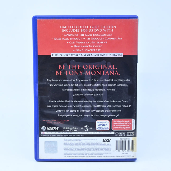 Scarface: The World Is Yours Collectors Edition - PS2 Game + Manual & Map