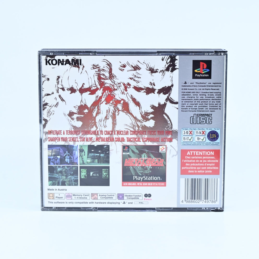 Metal Gear Solid - Sony Playstation 1 / PS1 Game - No Manual - PAL - MINT DISC!