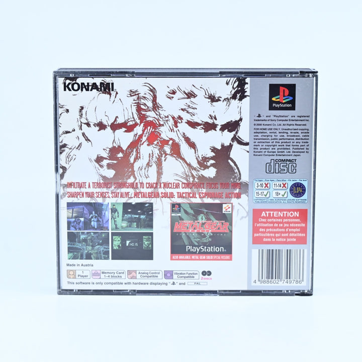 Metal Gear Solid - Sony Playstation 1 / PS1 Game - No Manual - PAL - MINT DISC!