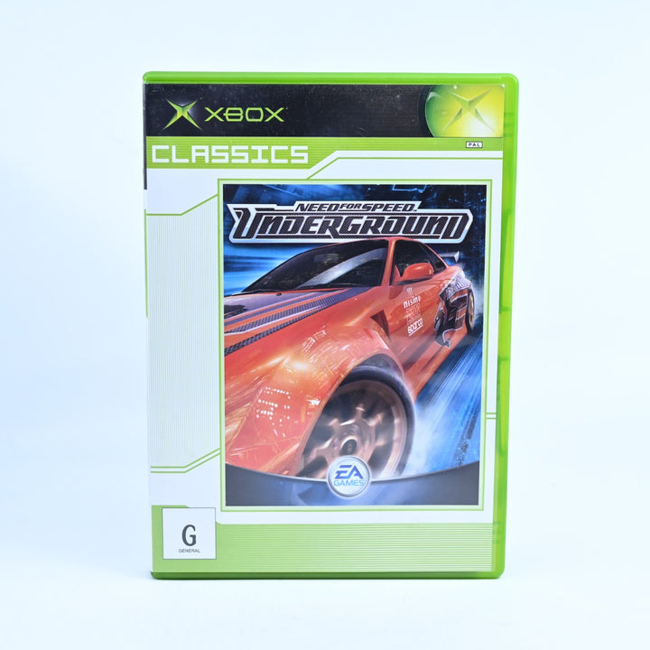 Need for Speed Underground - Original Xbox Game + Manual - PAL - NEAR MINT DISC!