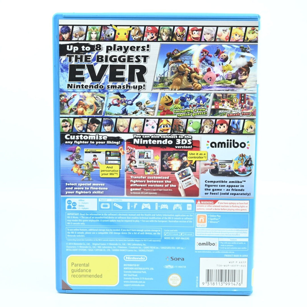 Super Smash Bros. for Wii U - Nintendo Wii U Game - PAL - FREE POST!