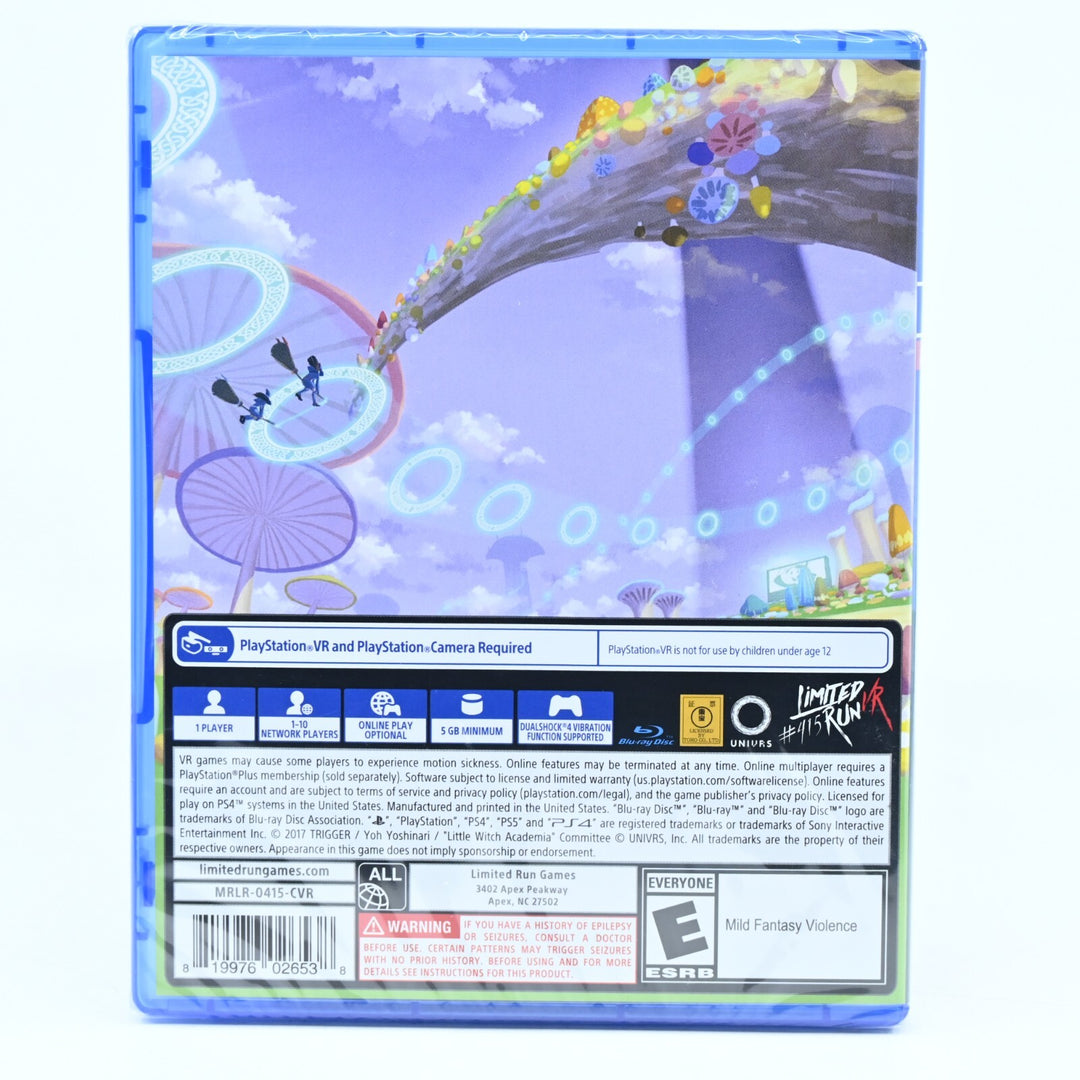 SEALED! Little Witch Academia: VR Broom Racing - Sony Playstation 4 / PS4 Game