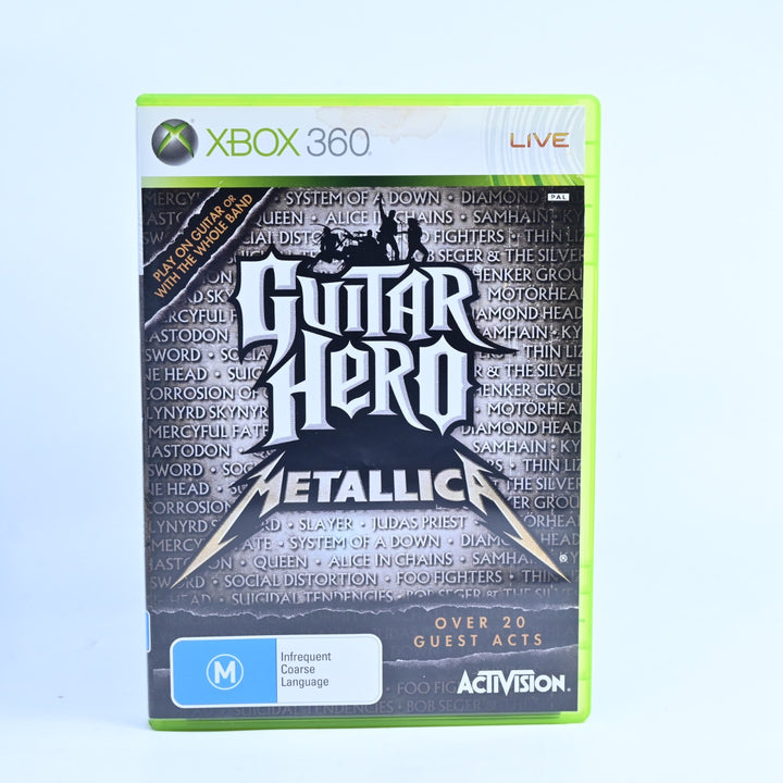 Guitar Hero: Metallica - Xbox 360 Game + Manual - PAL - MINT DISC!