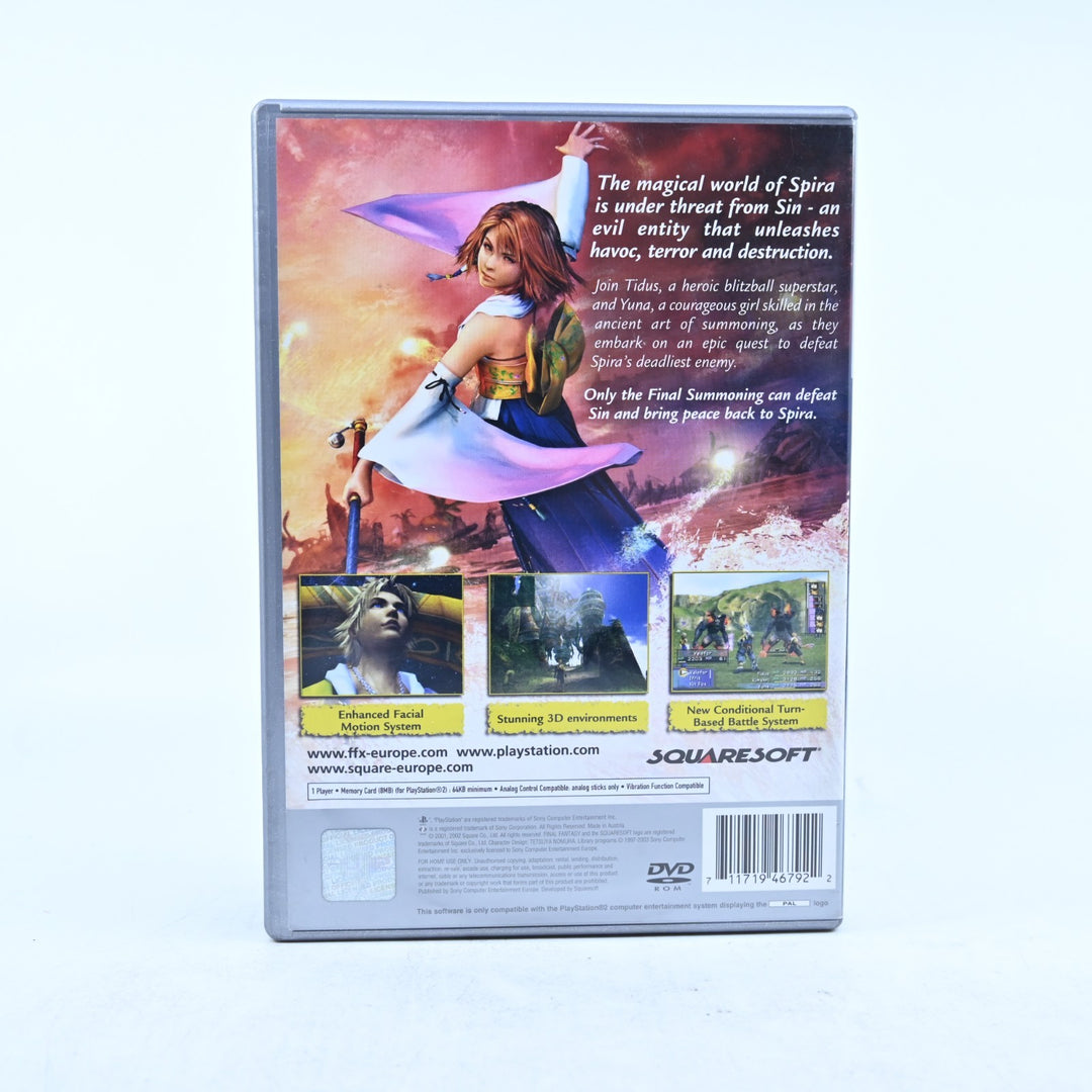 Final Fantasy X - Sony Playstation 2 / PS2 Game + Manual - PAL - MINT DISC!