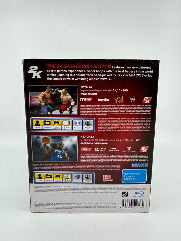 WWE'13 / NBA 2K13 - Sony Playstation 3 / PS3 Game - FREE POST!