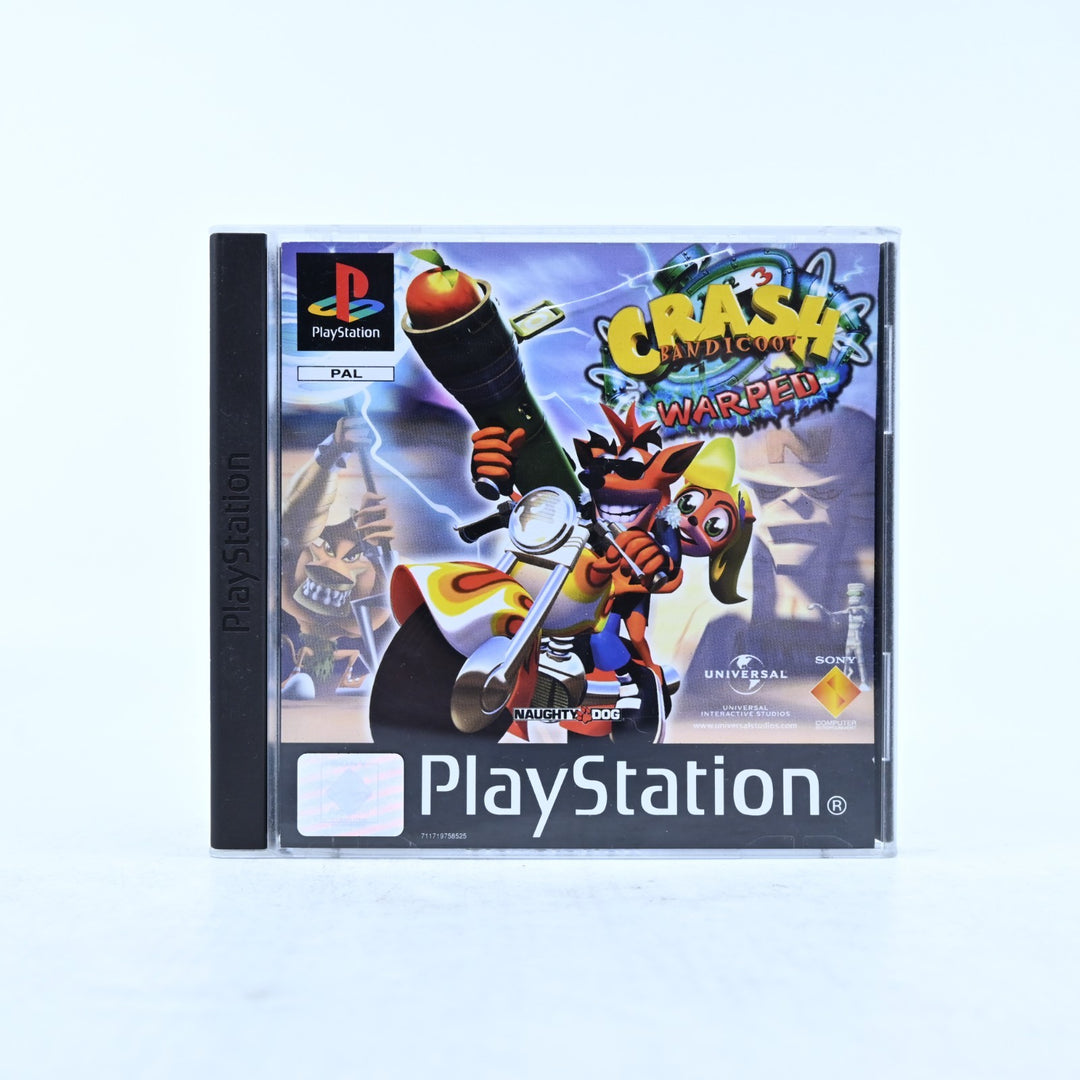 Crash Bandicoot 3: Warped - Sony Playstation 1 / PS1 Game + Manual - PAL